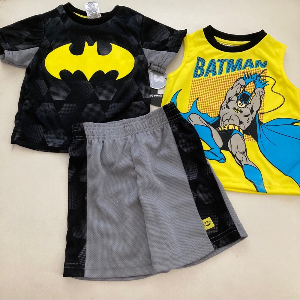Batman boys cute 3pc shorts set 2042 - Picture 5 of 5